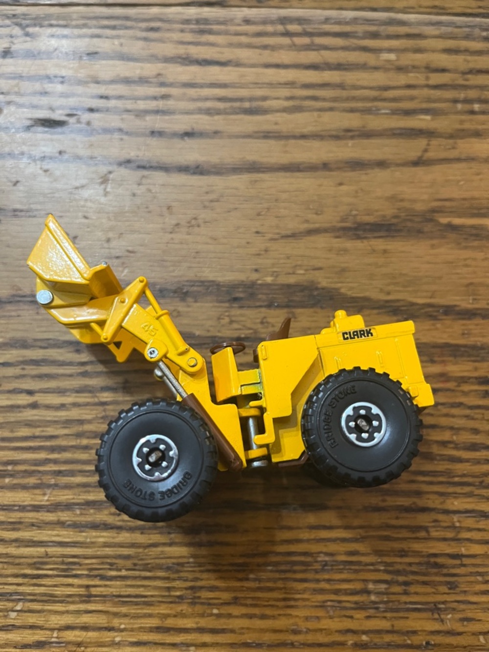Clarks die cast Yellow Front Loader Toy Vehicle - Picture 2 of 3